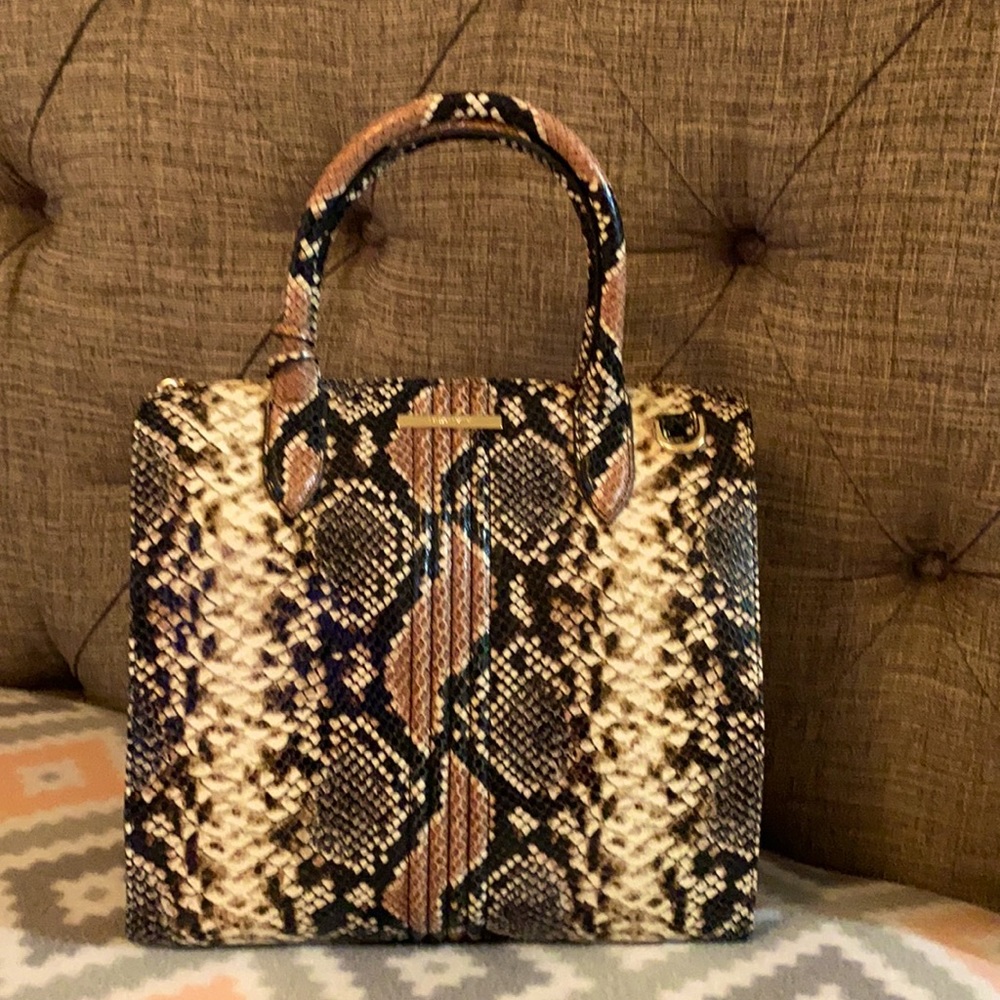 BRAHMIN Caroline Tea Rose Evita Genuine Leather